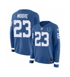 Women's Nike Indianapolis Colts #23 Kenny Moore Limited Blue Therma Long Sleeve NFL Jersey