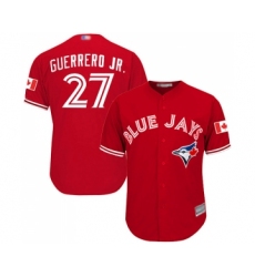 Youth Toronto Blue Jays #27 Vladimir Guerrero Jr. Replica Scarlet Alternate Baseball Jersey