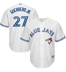 Youth Toronto Blue Jays Vladimir Guerrero Jr. Majestic White Home Official Cool Base Player Jersey