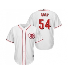 Youth Cincinnati Reds #54 Sonny Gray Replica White Home Cool Base Baseball Jersey