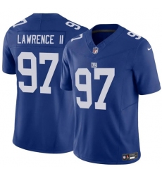 Men's New York Giants #97 Dexter Lawrence II Blue 2025 F.U.S.E. Vapor Untouchable Limited Football Stitched Jersey