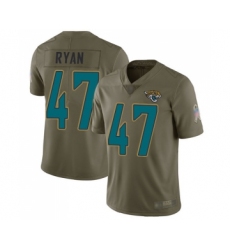 Youth Jacksonville Jaguars #47 Jake Ryan Limited Olive 2017 Salute to Service Football Jersey