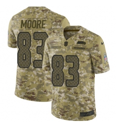 Youth Nike Seattle Seahawks #83 David Moore Limited Camo 2018 Salute to Service NFL Jersey