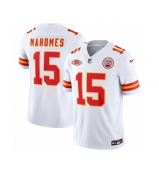 Men's Nike Kansas City Chiefs #15 Patrick Mahomes White 2023 F.U.S.E. NKH Vapor Untouchable Limited Football Stitched Jersey