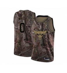 Women's Chicago Bulls #0 Coby White Swingman Camo Realtree Collection Basketball Jersey