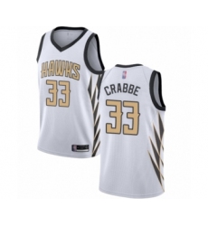 Men's Atlanta Hawks #33 Allen Crabbe Authentic White Basketball Jersey - City Edition