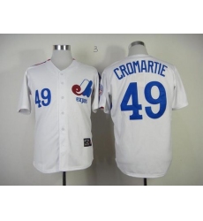 Mitchell and Ness Expos #51 Randy Johnson Blue Stitched Throwback Baseball Jersey