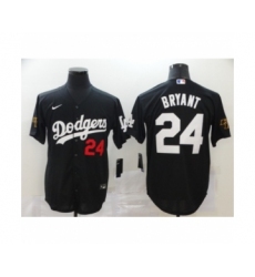 Los Angeles Dodgers #24 Kobe Bryant Black 2020 Cool Base Jerseys
