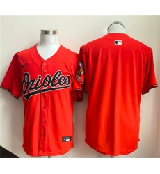 Men's Baltimore Orioles Blank Orange Limited Stitched Jersey
