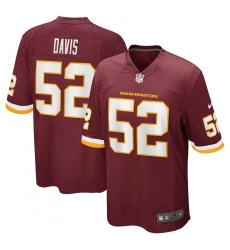 Men's Washington Football Team #22 Jamin Davis Nike Burgundy 2021 NFL Draft First Round Pick Game Jersey