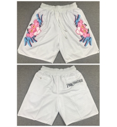 Men's Miami Heat White 'Pink Panther' Shorts (Run Small)