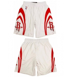 Mens Houston Rockets White Shorts (Run Small)