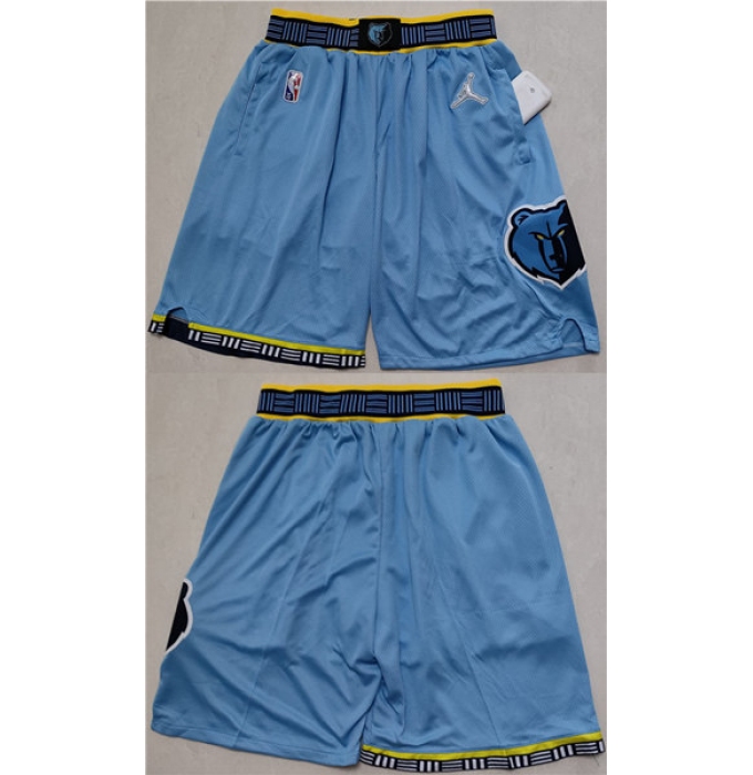 Men's Memphis Grizzlies Blue Shorts (Run Small)