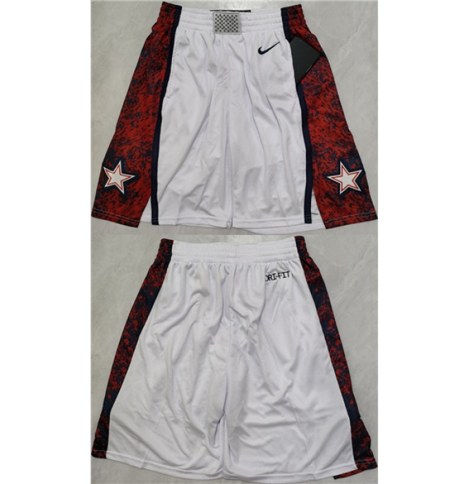 Men's Team USA White Red Shorts (Run Small)