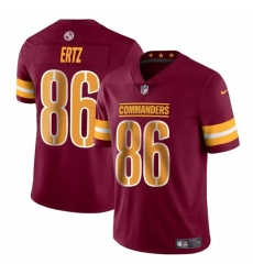 Men's Washington Commanders #86 Zach Ertz Burgundy Vapor Limited Football Stitched Jersey