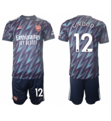 Men 2021-2022 Club Arsenal away blue 12 Soccer Jersey