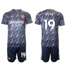 Men 2021-2022 Club Arsenal away blue 19 Soccer Jersey