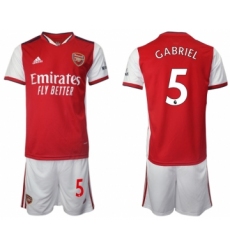 Men 2021-2022 Club Arsenal home red 5 Soccer Jersey