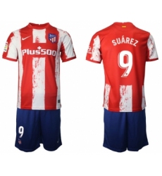 Men 2021-2022 Club Atletico Madrid home red 9 Nike Soccer Jerseys