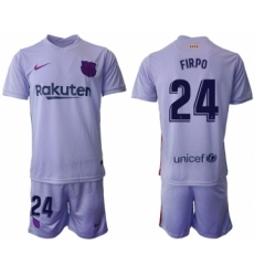 Men 2021-2022 Club Barcelona away purple 24 Soccer Jersey