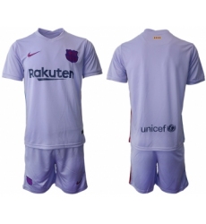 Men 2021-2022 Club Barcelona away purple blank Soccer Jersey