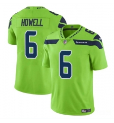 Men's Seattle Seahawks #6 Sam Howell Green Vapor Limited Football Stitched Jersey
