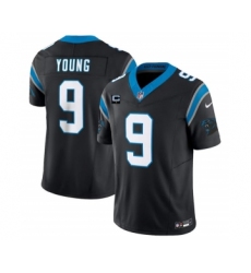 Men's Nike Carolina Panthers #9 Bryce Young Black 2023 F.U.S.E. 1-Star C Vapor Untouchable Football Stitched Jersey