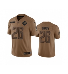 Men's Nike Detroit Lions #26 Jahmyr Gibbs 2023 Brown Salute To Service Limited Football Stitched Jersey