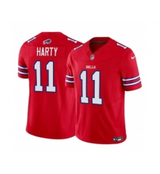 Men's Nike Buffalo Bills #11 Deonte Harty Red 2023 F.U.S.E. Vapor Untouchable Limited Football Stitched Jersey Men's Nike Buffalo Bills #11 Deonte Harty Red 2023 F.U.S.E. Vapor Untouchable Limited Football Stitched Jersey