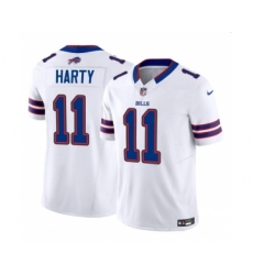 Men's Nike Buffalo Bills #11 Deonte Harty White 2023 F.U.S.E. Vapor Untouchable Limited Football Stitched Jersey Men's Nike Buffalo Bills #11 Deonte Harty White 2023 F.U.S.E. Vapor Untouchable Limited Football Stitched Jersey