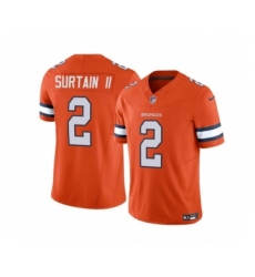 Men's Nike Denver Broncos #2 Pat Surtain II Orange 2023 F.U.S.E. Vapor Untouchable Football Stitched Jersey Men's Nike Denver Broncos #2 Pat Surtain II Orange 2023 F.U.S.E. Vapor Untouchable Football Stitched Jersey