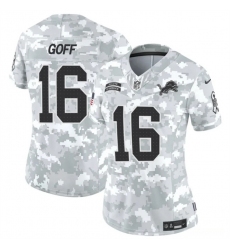 Women's Detroit Lions #16 Jared Goff 2024 F.U.S.E Arctic Camo Salute To Service Limited Stitched Jersey(Run Small) Women's Detroit Lions #16 Jared Goff 2024 F.U.S.E Arctic Camo Salute To Service Limited Stitched Jersey(Run Small)