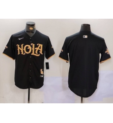 Men's New Orleans Saints Blank Black Cool Base Stitched Baseball Jersey Men's New Orleans Saints Blank Black Cool Base Stitched Baseball Jersey