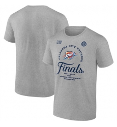 Men's Oklahoma City Thunder Heather Gray 2025 Western Conference Champions Locker Room Big & Tall Backcourt Violation T-Shirt