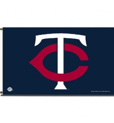 2Pcs Minnesota Twins MLBRico Industries MLB 3-Foot by 5-Foot Banner Flag