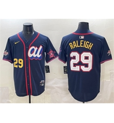 Men's American League #29 Cal Raleigh Navy 2025 All-Star Edition V2 Limited Stitched Baseball Jersey