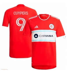 Men's Chicago Fire Hugo Cuypers adidas Red 2024 Return To Red Replica Player Jersey