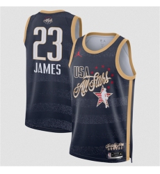 Men's 2026 All-Star #23 LeBron James Navy Stitched Basketball Jersey