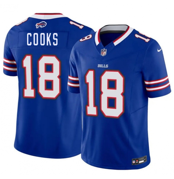 Men's Buffalo Bills #18 Brandin Cooks Blue 2025 F.U.S.E. Vapor Untouchable Limited Football Stitched Jersey