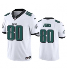 Men's Philadelphia Eagles #80 Julio Jones White 2023 F.U.S.E. Vapor Untouchable Limited Football Stitched Jersey
