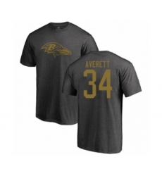 Football Baltimore Ravens #34 Anthony Averett Ash One Color T-Shirt