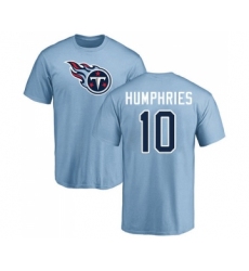 Football Tennessee Titans #10 Adam Humphries Light Blue Name & Number Logo T-Shirt