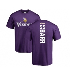 Football Minnesota Vikings #55 Anthony Barr Purple Backer T-Shirt