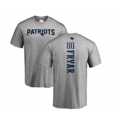 Football New England Patriots #80 Irving Fryar Ash Backer T-Shirt