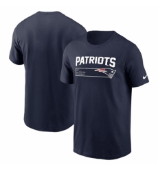 Men's New England Patriots Navy Division Essential T Shirt