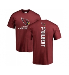 Football Arizona Cardinals #76 Marcus Gilbert Maroon Backer T-Shirt