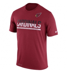 NFL Men Arizona Cardinals Nike Cardinal Team Practice Legend Performance T-Shirt