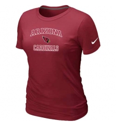 Nike Arizona Cardinals Women's Heart & Soul NFL T-Shirt Red