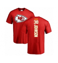 Football Kansas City Chiefs #38 Dontae Johnson Red Backer T-Shirt