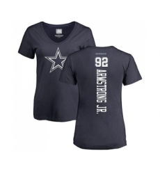 Football Women's Dallas Cowboys #92 Dorance Armstrong Jr. Navy Blue Backer T-Shirt